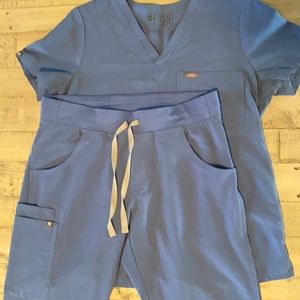 Small Ceil Blue Figs Scrub Set